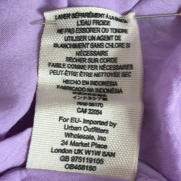 Free People Lilou Floral Fit & Flare Mini Dress in Lavender - Size Medium - Picture 8 of 8